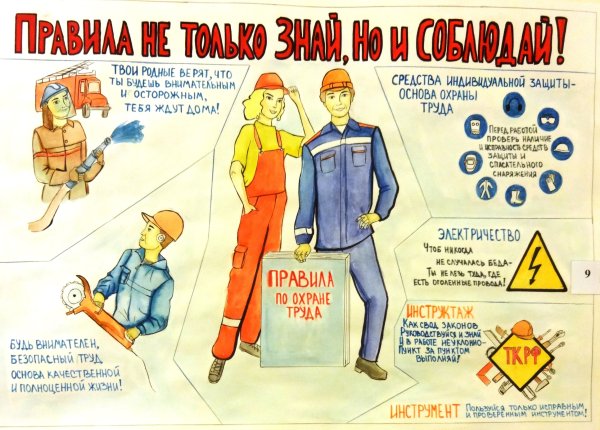 Плакаты по охране труда и технике безопасности