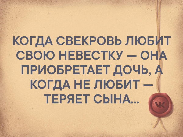Высказывания о свекрови и невестке