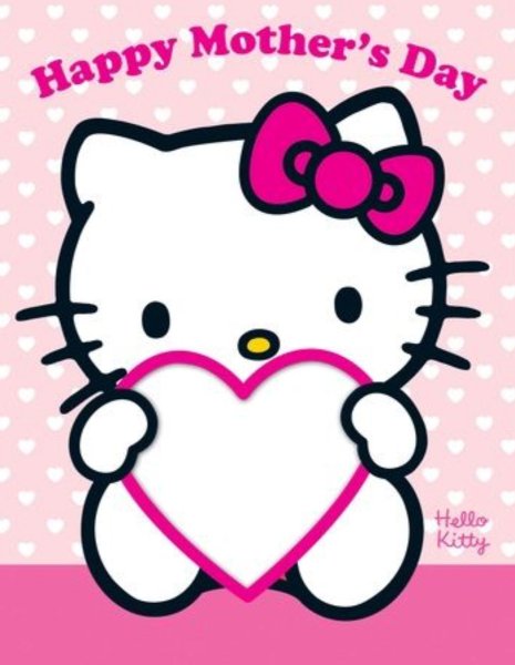 Hello Kitty с табличкой