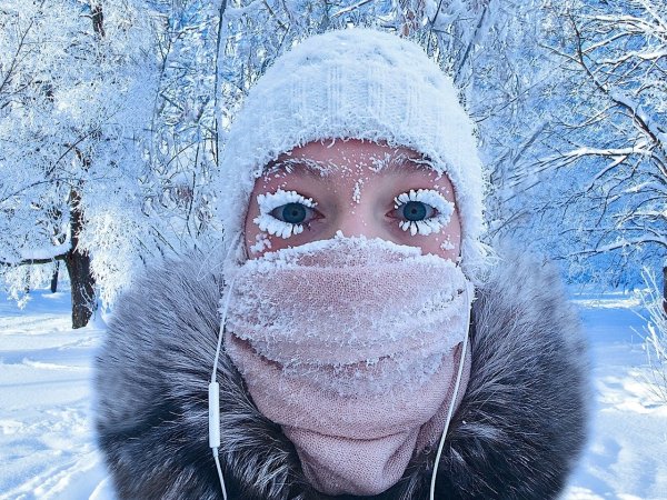 Мороз иней на ресницах