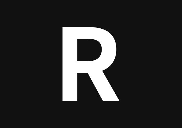 Буква r на фоне