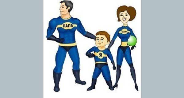 Папа мама я спортивная семья эмблема