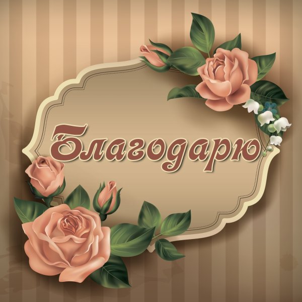 Открыточки с благодарностью