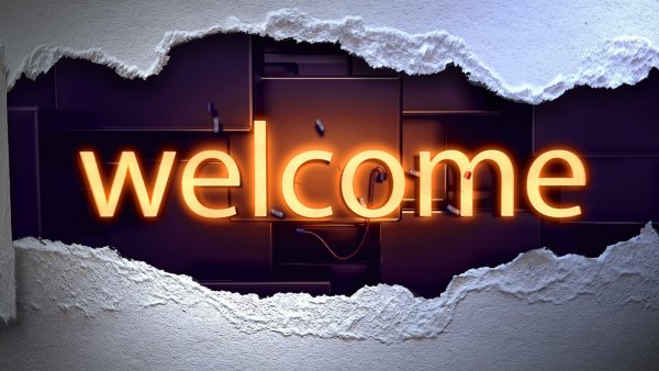 Надпись Welcome