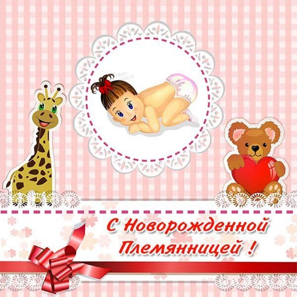 С новорожденной племянницей