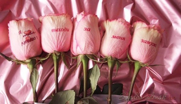 Цветы с признанием