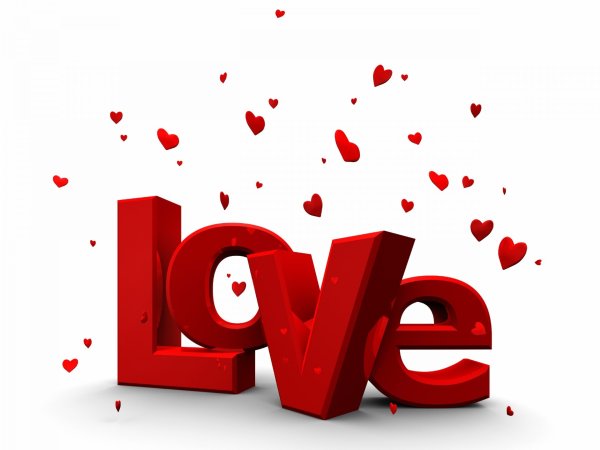 Love на белом фоне