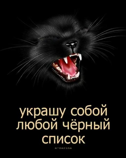 Украшу собой любой черный список картинки