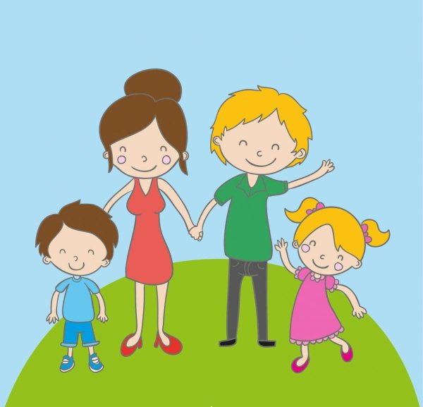 Семья рисунок для детей