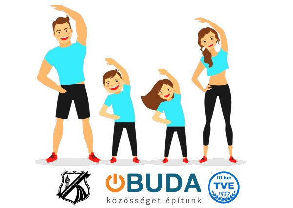 Спортивная семья на прозрачном фоне