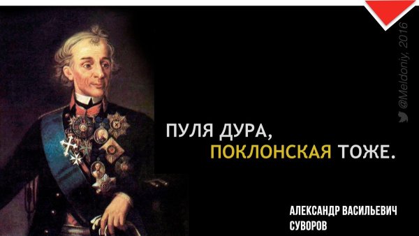 Пуля-дура штык-молодец