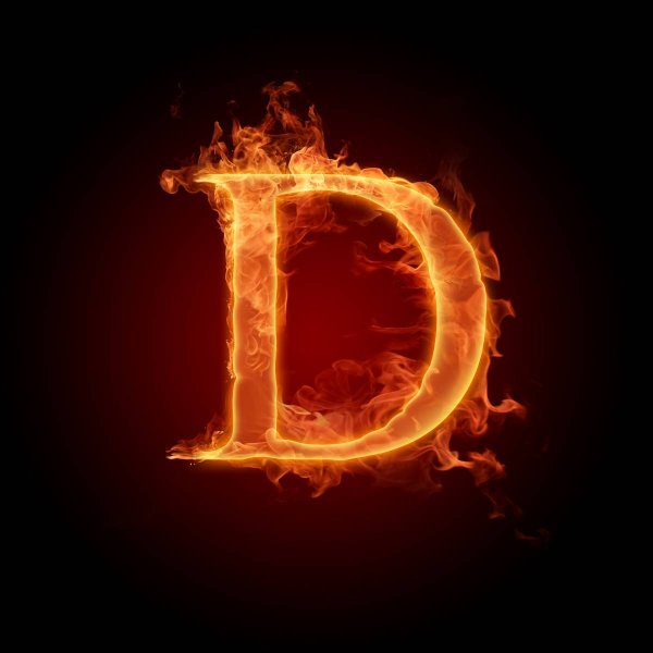 Красивая буква d