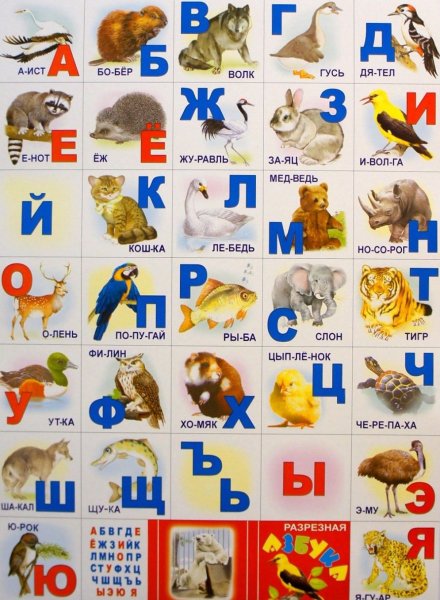 Плакат "Азбука" разрезной, а2
