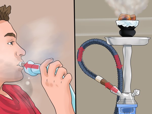 Кальян раскуренный