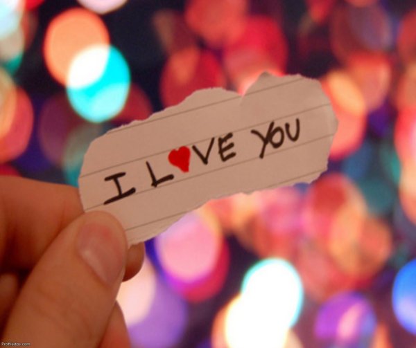 I Love you оригинальная надпись