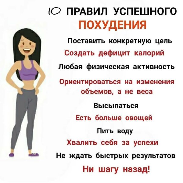 Памятка для похудения