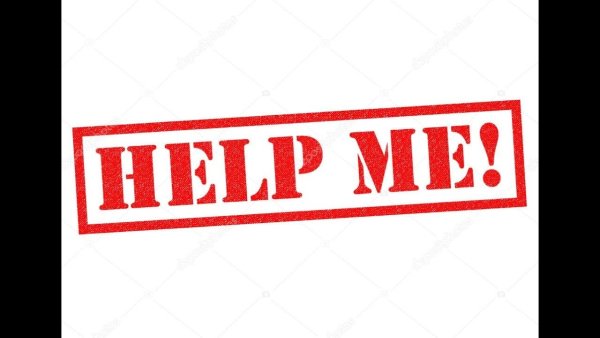 Надпись help me