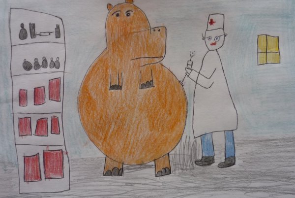 Рисунок на тему я прививки не боюсь