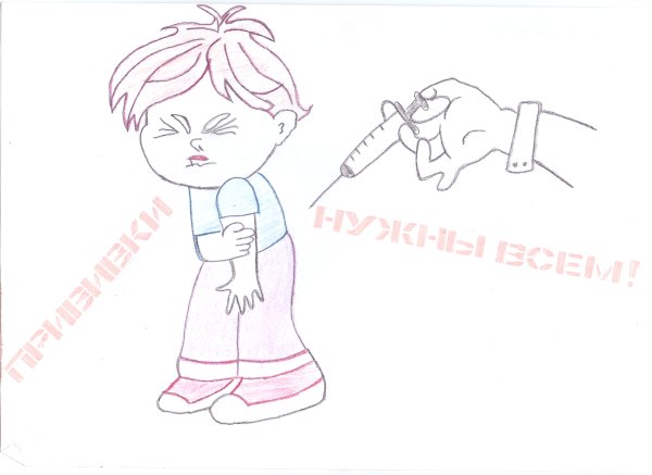 Раскраски на тему прививки