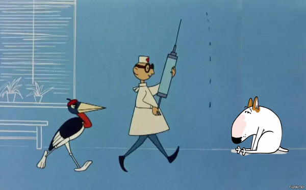 Бегемот который боялся прививок мультфильм