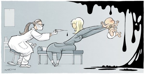 Прививка карикатура