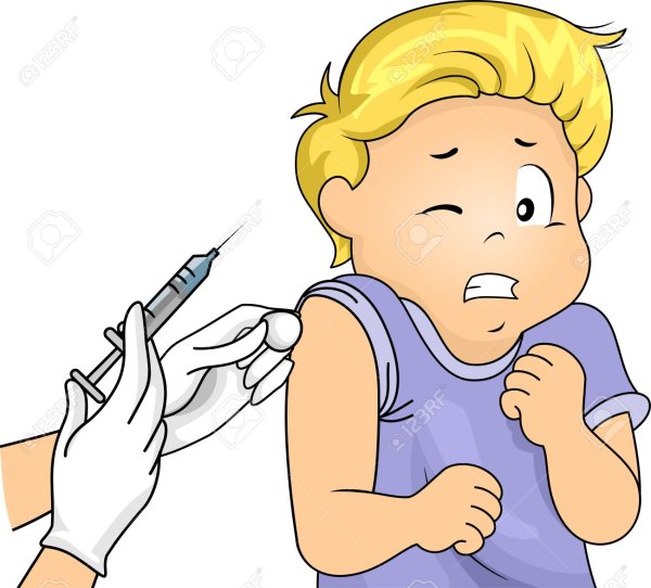 Векторные иллюстрации про прививку