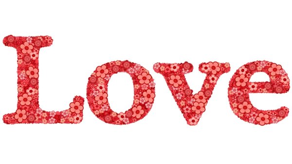 Красивая надпись Love