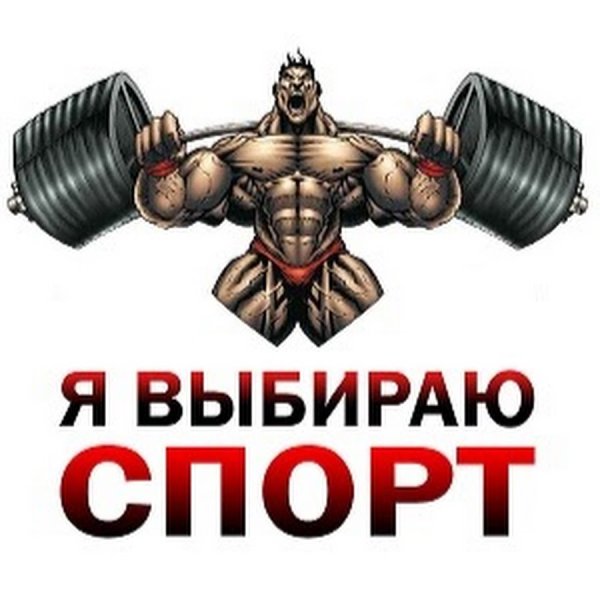 Надпись я выбираю спорт