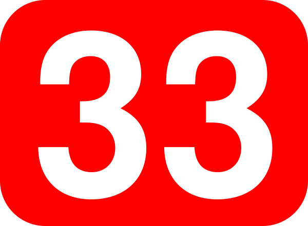 Красивая цифра 33