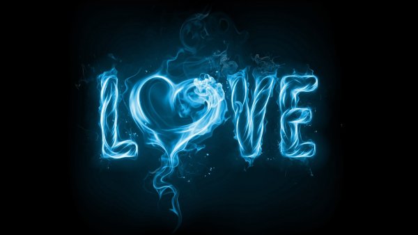Неоновая надпись Love