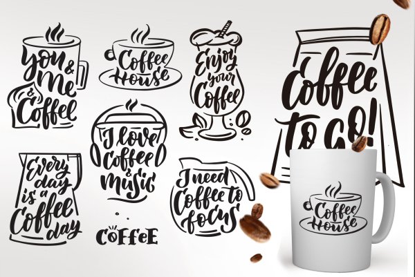 Coffee леттеринг