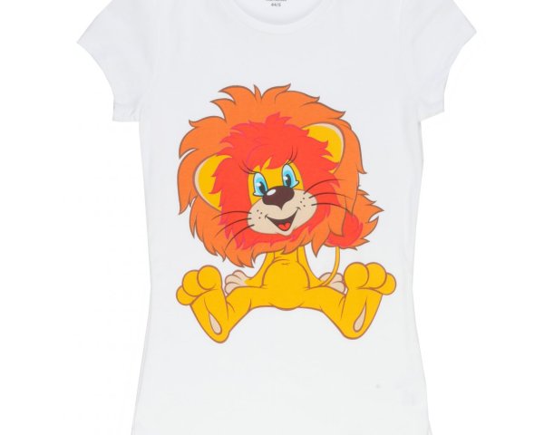 Футболка львёнок и черепаха