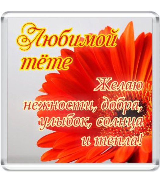 С днднём рождения тёте
