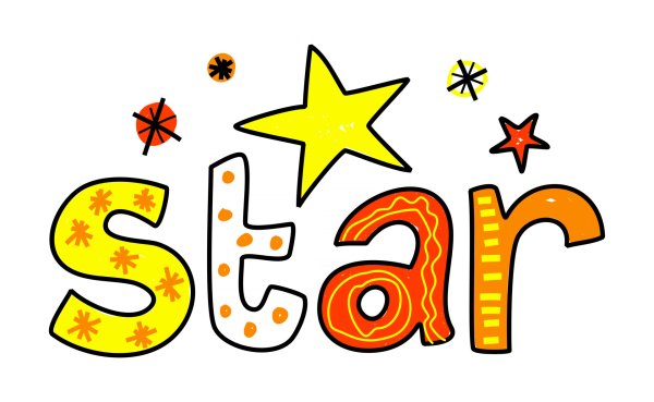 Красивая надпись Star