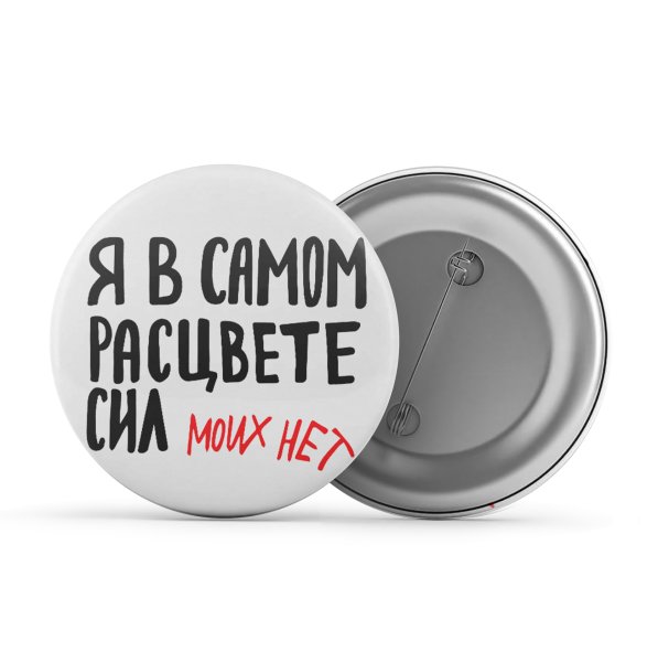 Я В самом расцвете сил моих больше нет