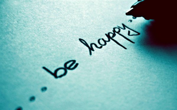Be Happy надпись картинка