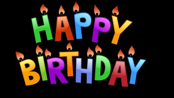 Happy Birthday надпись