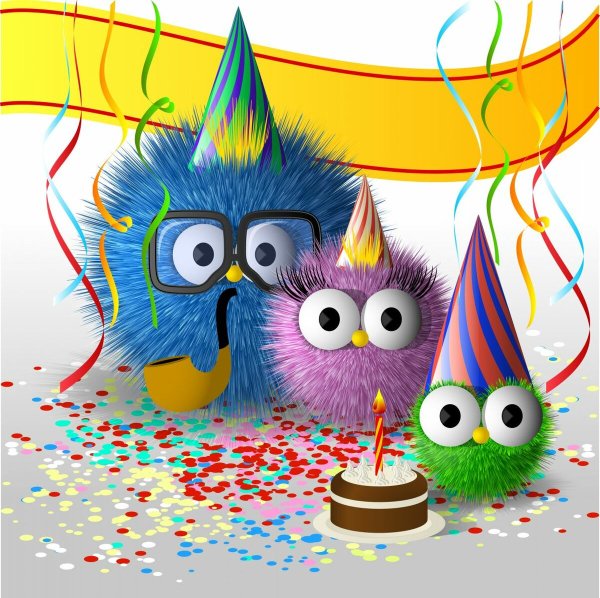 Happy Birthday открытки прикольные