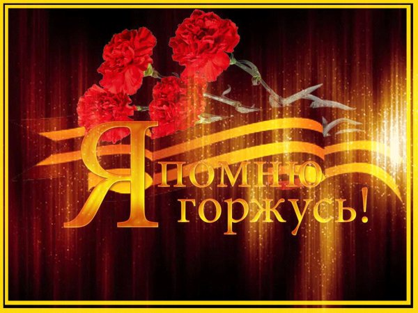 Мы помним мы гордимся надпись