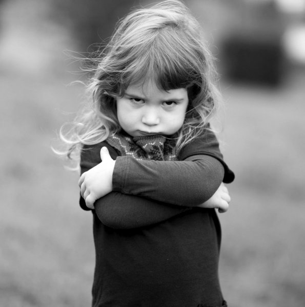 Обиженная девочка