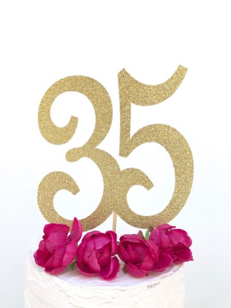 Цифра 35 на день рождения