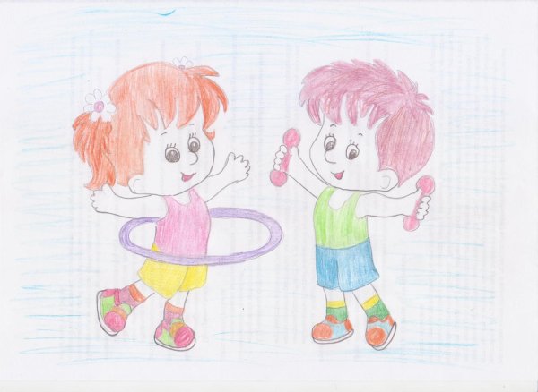 Здоровым быть модно рисунки детей