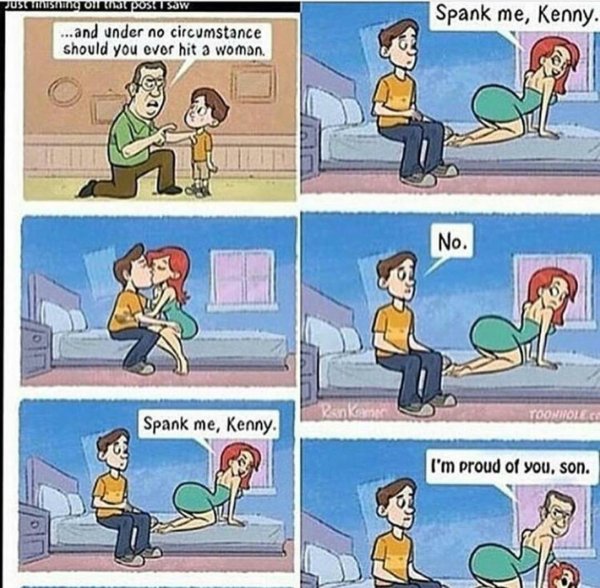 Смешные комиксы шлепни меня