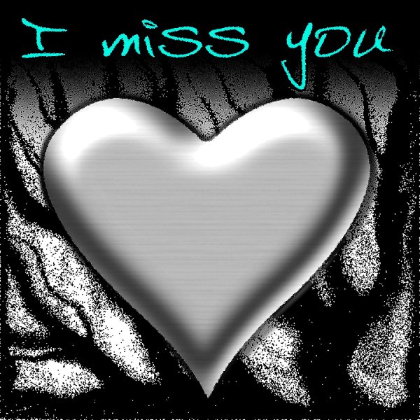 Открытка Miss you