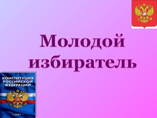 Я будущий избиратель презентация