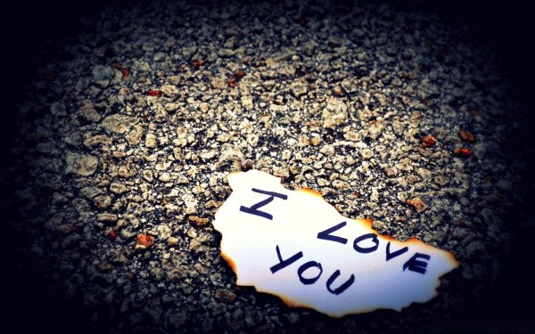 Надпись i Love you без фона