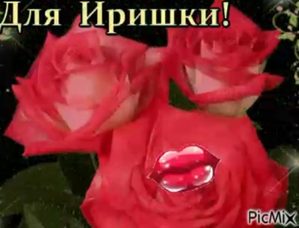 Гифка цветы для Иришки