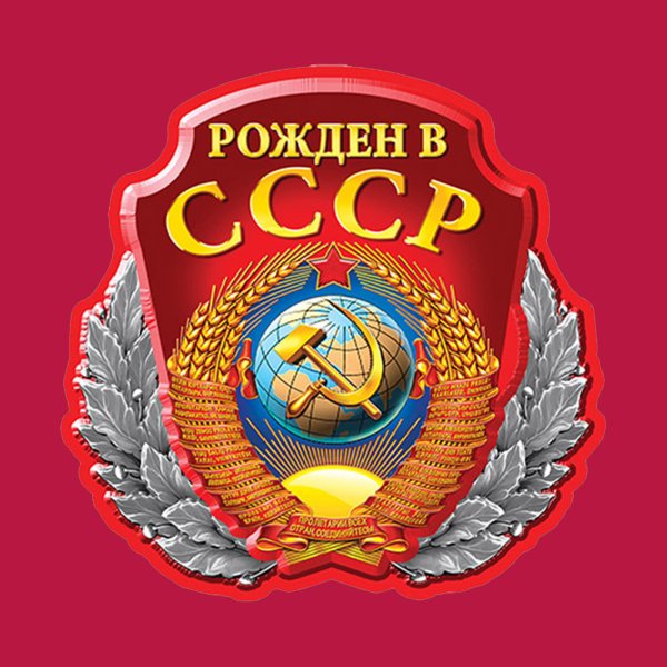 Надпись рожденный в СССР