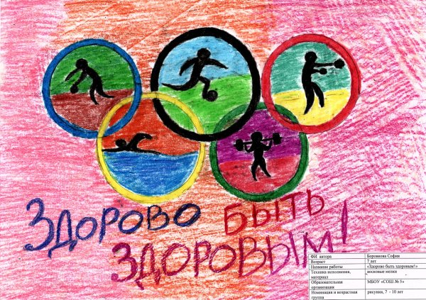 Рисунок на тему здоровым быть здорово