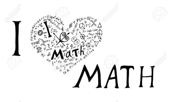 Надпись i Love Math